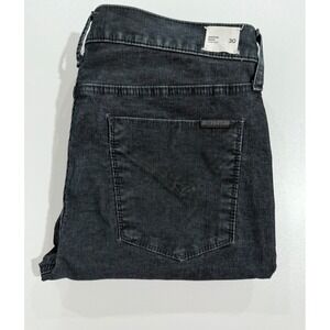 Hudson Nico Midrise Super Skinny Corduroy Pants Black Wash Women's Sz 30